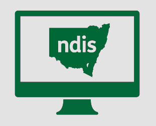 A monitor with New South Wales, with N D I S in it.