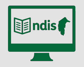 Monitor with booklet, NDIS, and outline of the ACT.