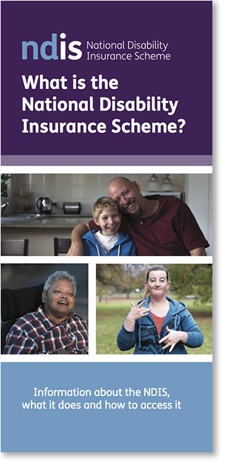 What is the National Disability Insurance Scheme brochure cover